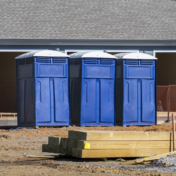 what is the expected delivery and pickup timeframe for the porta potties in Carson City